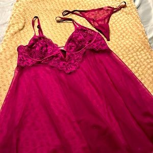 Victoria’s Secret Pink Teddy with G-String - Medium